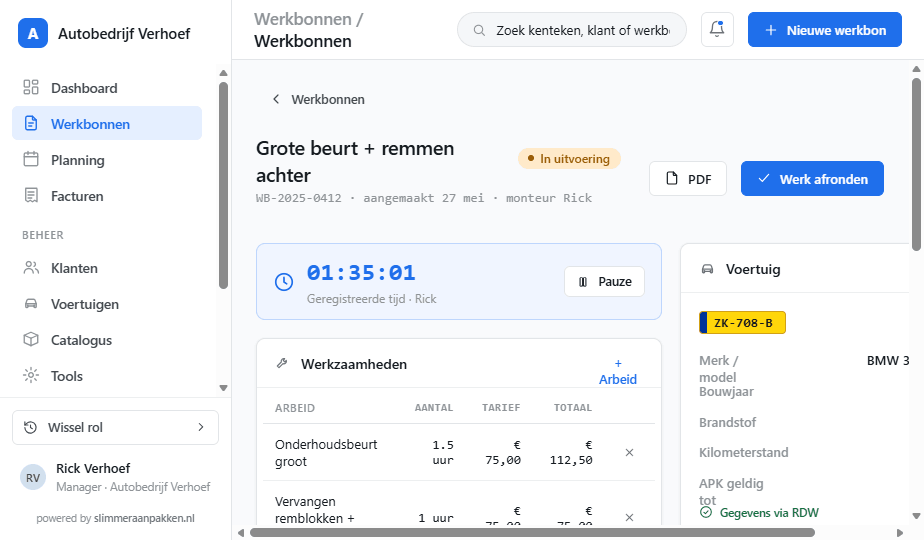 Werkbon